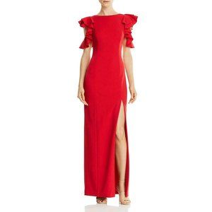 NWT Red Cold Shoulder Gown Size 8